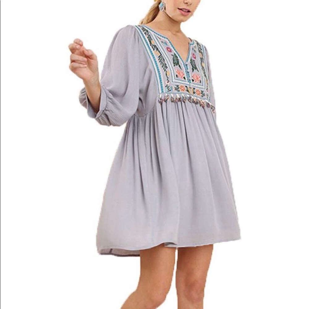 Bohemian mini dress